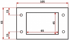 Вентилятори для котлів з приєднувальною рамкою  65 x 105 mm  